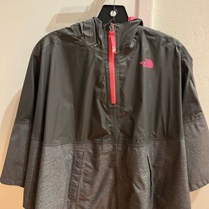 The North Face Charcoal and Hot Pink Windbreaker
